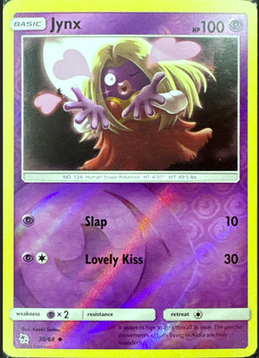 Jynx - 30/68 - Reverse Holo - Hidden Fates - NM/M