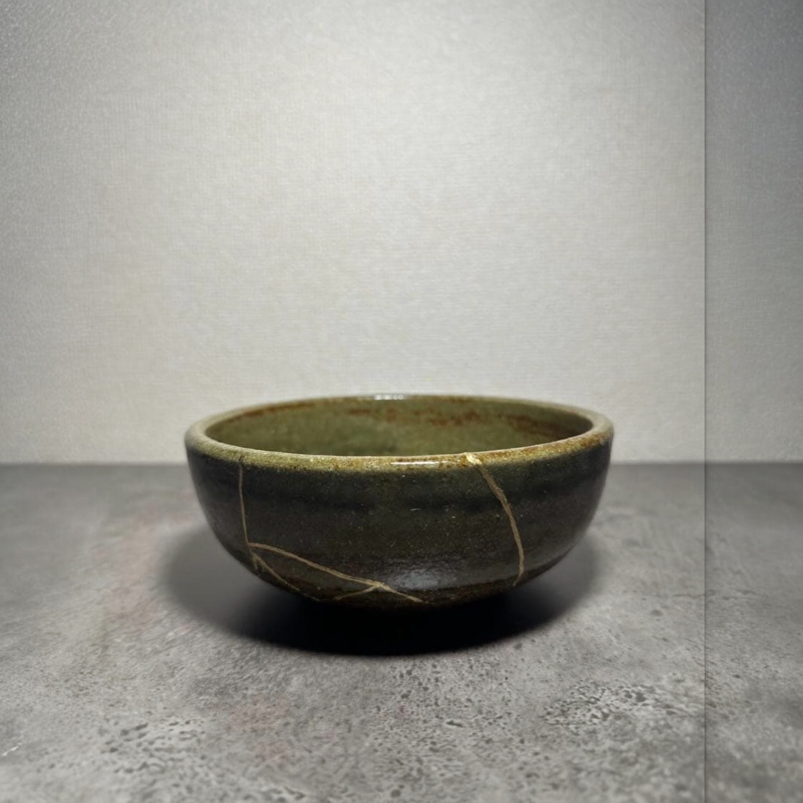 Bowl Green Pottery Handmade One Of A Kind Art
