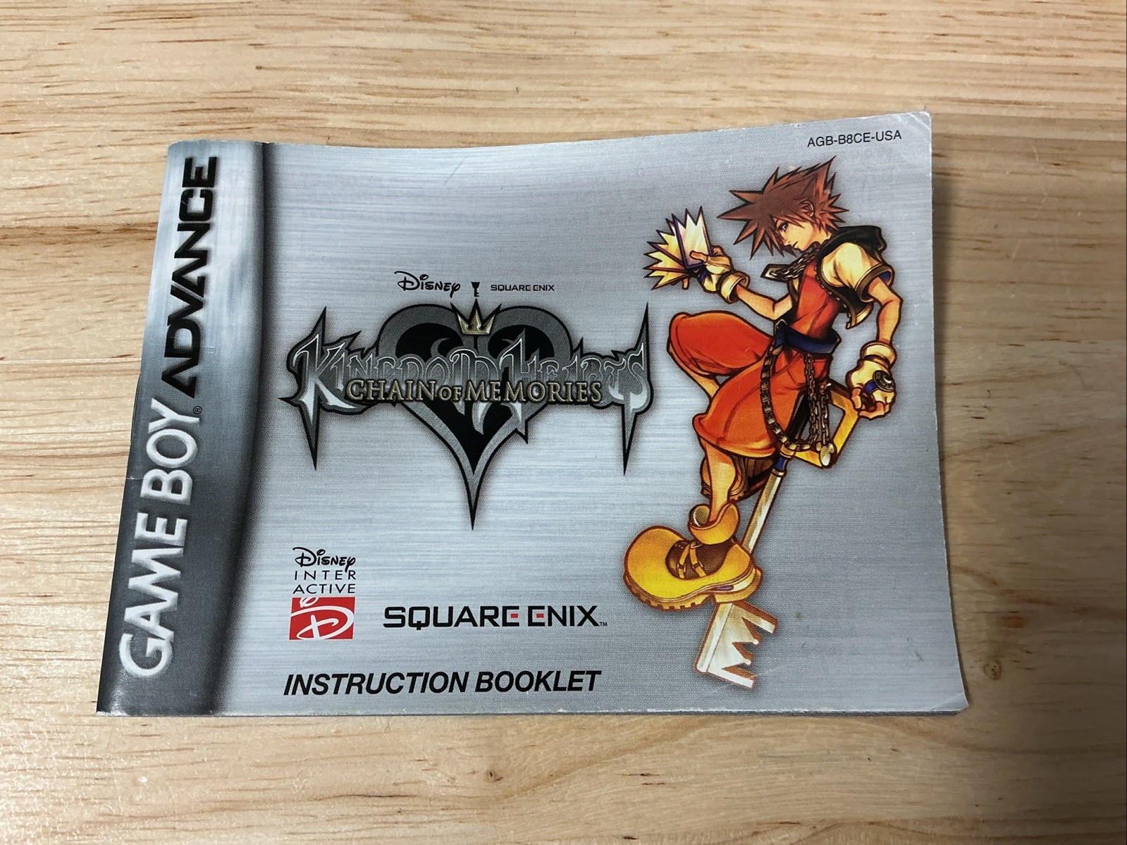 Kingdom Hearts: Chain of Memories Nintendo Game Boy Advance Manual Only