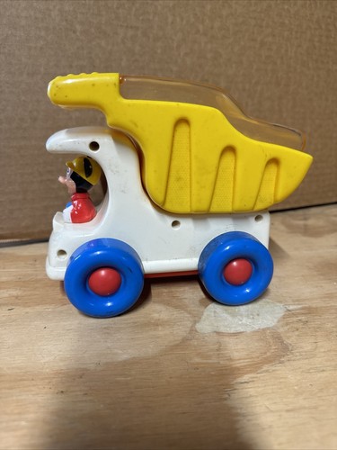 Vintage Mickey Mouse Ball Popping 7" Toy Dump Truck - Disney Vehicle Toddler