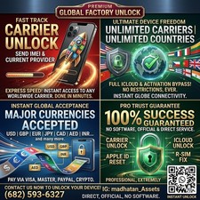 Global Factory Carrier Unlock Service  Worldwide IMEI Unlock & Apple ID Reset