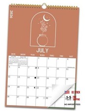 2026-2027 Wall Calendar, 18 Months Moon Calendar 2026.7-2027.12 moon phase-new