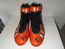 Brian Urlacher 2018 HOF Chicago Bears Signed Witness  BAS COA Under Armor Cleats