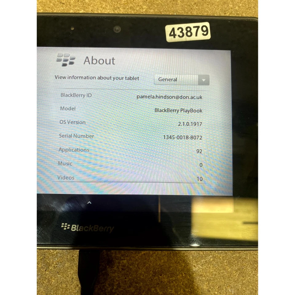 BlackBerry Playbook Tablet Black Wi-Fi Dual-Core Bluetooth LCD Display 1GB+16GB - Image 3 of 4