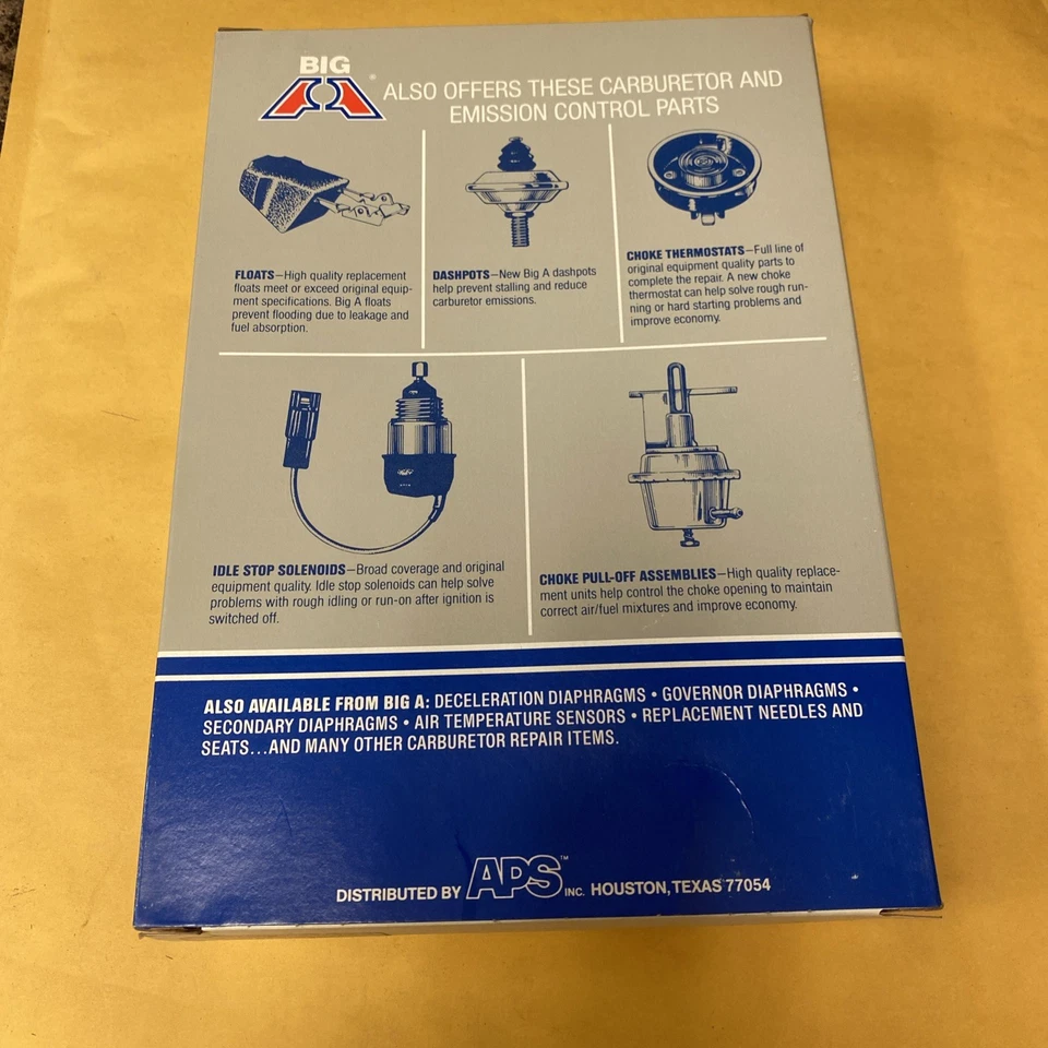 NOS Hygrade 922 Carburetor Kit In BigA Box! Made In USA! Free Shipping! - Image 3 of 4