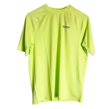 Abercrombie Kids Neon Green Short Sleeve Rashguard Surf Beach Swim Active Shirt