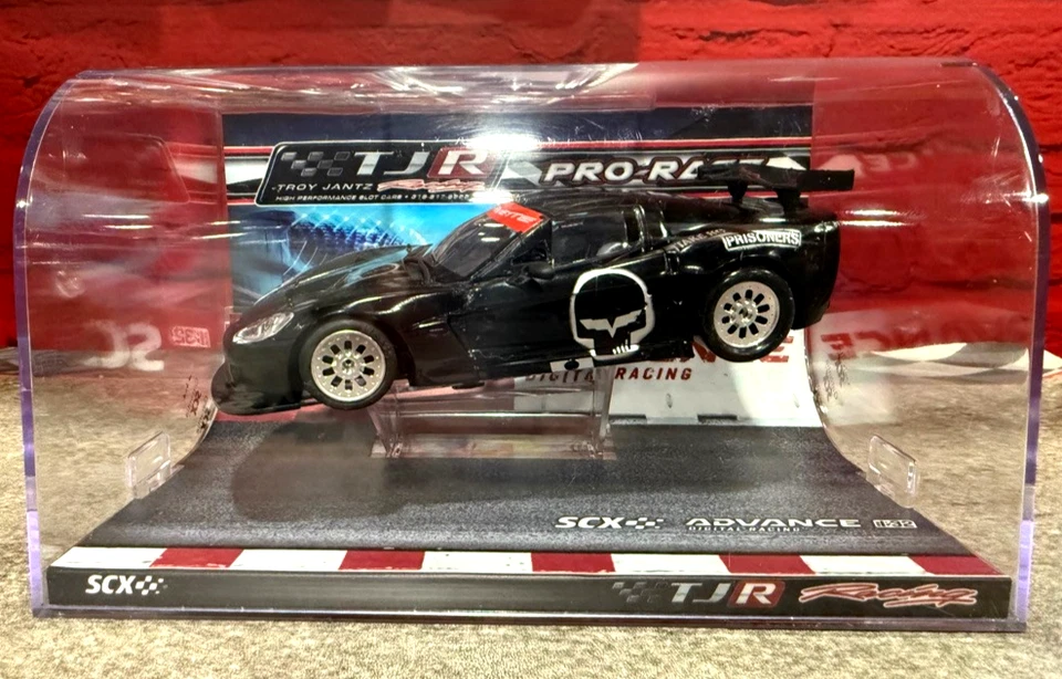 SCX TJR PRO-RACE 1/32 CR6 Corvette Skull con luces y motor FR42 - Nuevo Foto 2 de 4
