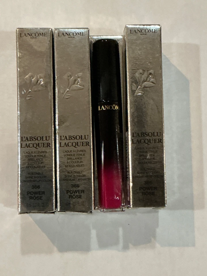 Lancome L'Absolu Lacquer Lip Gloss 366 Power Rose - Image 2 of 3