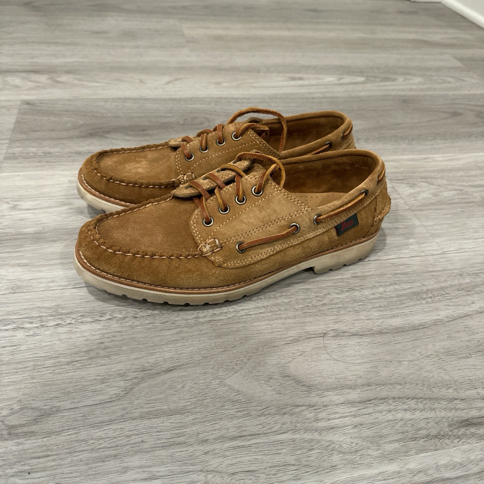 G.H. Bass Men’s Ranger Camp Moc Suede Lug - Brown - used lightly worn no box.