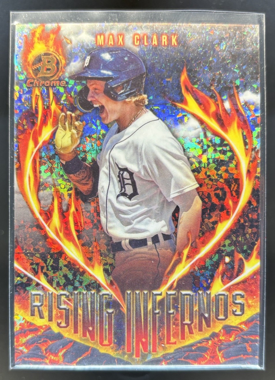 2024 Bowman Max Clark Rising Infernos Mini Diamond /150 #RI-8 Tigers
