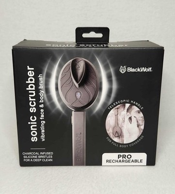 Black Wolf Rechargeable Vibrating Sonic Scrubber Brush New Open Box