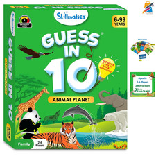 Guess in 10 Animal Planet Game, Skillmatics Trivia Cards Gift for Kids 6 