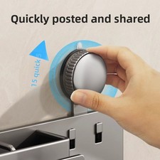 Suction Cup Toothbrush Holder Wall Mounted Bathroom Shelf 4 Cups Shaver Rack