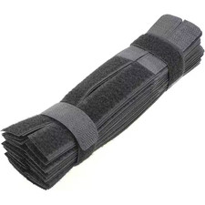 50Pcs 7 Inch Reusable Fastening Wire Organizer Cable Ties Black for Home and Off