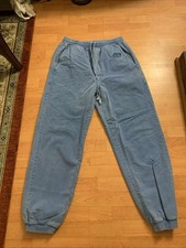 Crazy Shirts Hawaii Pants Mens L Joggers Logo Blue Hawaii Dyed Joggers Mint