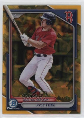 #ad 2024 Bowman Chrome Draft Sapphire Edition Gold 50 Kyle Teel #BDC 162 $21.82