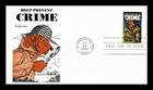 DR JIM STAMPS US COVER CRIME PREVENTION MCGRUFF THE CRIME DOG FDC GAMM CACHET