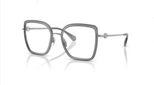 Chanel CH2222 108 54 Silver Crystal grey Large Square Metal Eyeglasses Frame 222