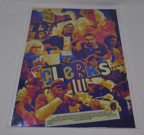 SDCC Comic Con 2022 Lionsgate Matt Taylor Clerks III 3 Movie Foil Poster 13 x19 - 第 1/1 張圖片