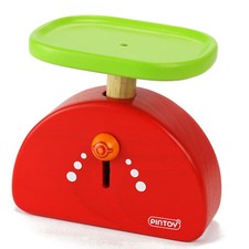 Pintoy Waage für Spielküche Kaufmannsladen Kinder Spielzeug aus Holz 12530
