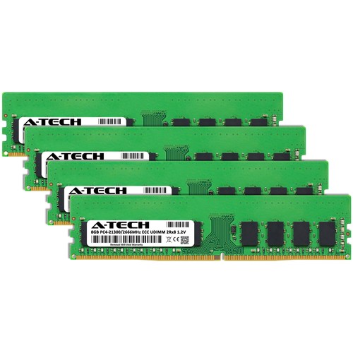 32GB 4x 8GB PC4-2666 ECC UDIMM Supermicro MBD-B2SC1-CPU Memory RAM - Afbeelding 2 van 6