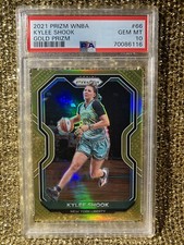 Kylee Shook 2021 Prizm WNBA GOLD 5/10 New York Liberty RC PSA 10