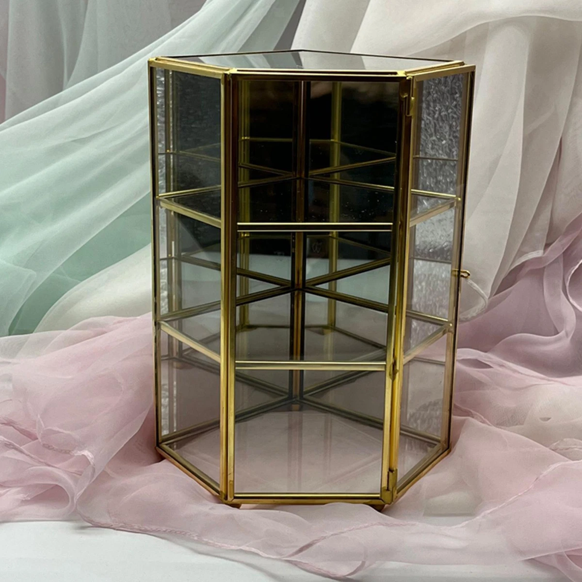 Glass jewelry cheap box organizer