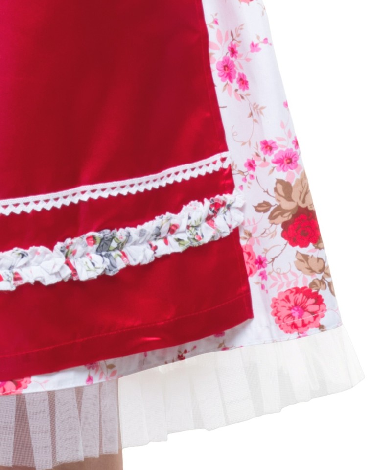 Dirndl Set Für Mädchen 3-12 Jahre - Traditionelles Oktoberfest Kostüm Mit Bluse & Schürze