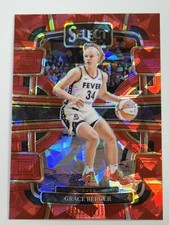 2024 Select WNBA Grace Berger Fever #50 Concourse Red Ice Prizm