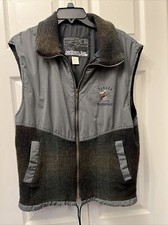 Vintage 80’s Northern Sun Vest Size Small Embroidered Duck Plaid Wool