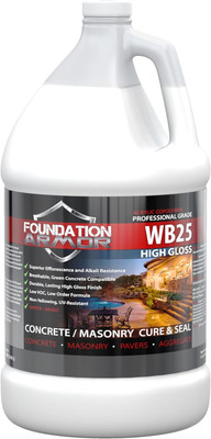 1 GAL. Armor WB25 Water Based High Gloss Acrylic Cure and Seal for New & Existin