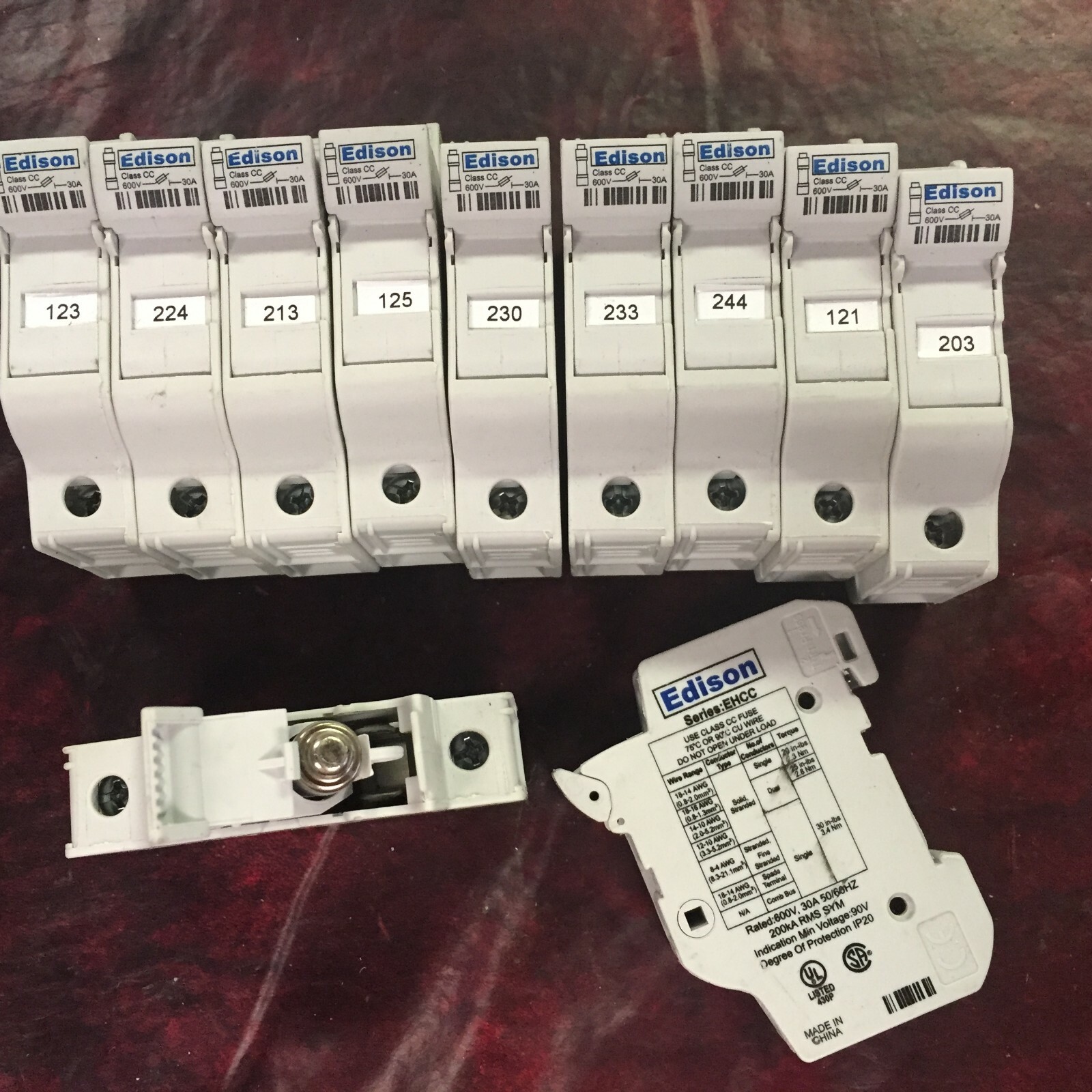 Edison Fuse Boxes 11 pcs. - EDISON EHCC 30 AMP FUSE HOLDER - USED | eBay