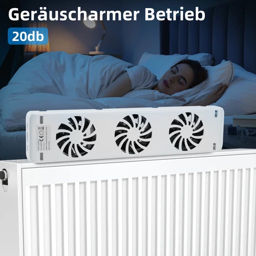 Heizkörperverstärker Heizkörper Ventilator Lüfter Erweiterungsset Lüfter Booster - Bild 1 von 11