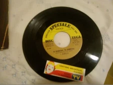 7" PROMO + STICKER MALGIOGLIO SCANDALO -JERICO IO BAMBINA TU BAMBINO EX