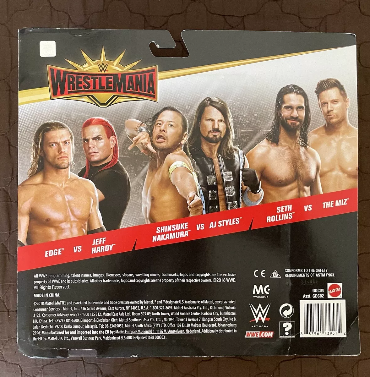 WWE Wrestlemania AJ Styles vs Shinsuke Nakamura 2-Pack