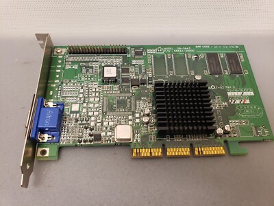 Vintage AGP Video Card GB-5643 55643-20000 Rev A VGA Retro gaming Tested
