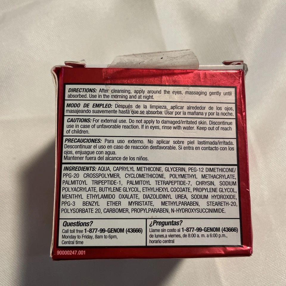Crema antiarrugas para ojos Cicatricure ayuda a reducir la apariencia de las bolsas para ojos plumín en caja Foto 3 de 4