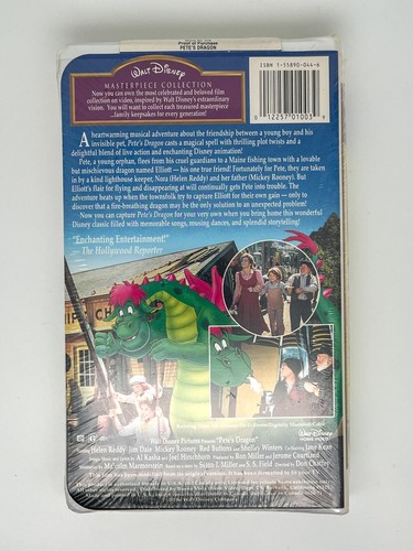 Vintage PETE'S DRAGON Walt Disney Classics VHS Tape Clamshell Case SEALED - Picture 2 of 3