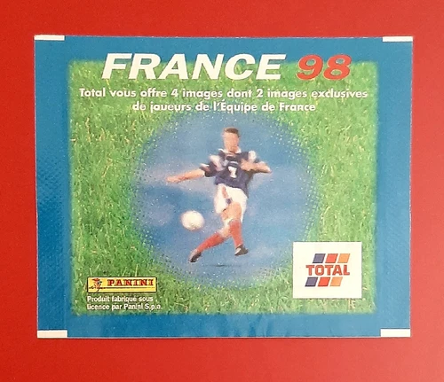 PANINI SEALED PACK FIFA WORLD CUP FRANCE 98 POCHETTE SACHET ON TOTAL PROMO