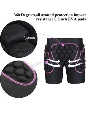 SOURRI 3D Protective Padded Shorts For Snowboard,Skate And 6 thumbnail image