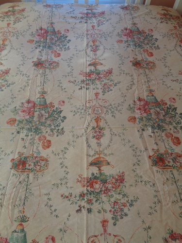 Urnas vintage RALPH LAUREN edredón floral talla King beige algodón satén - Imagen 3 de 7