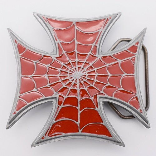 Maltese Cross Spider Web Gothic Pewter 
