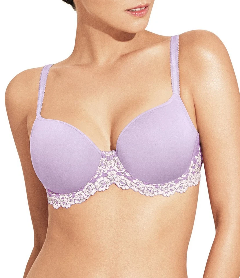 Sujetador Camiseta Wacoal EMBRACE ENCAJE Blanco Lavanda 853191 UW 38DDD y 64391 Bikini XL Foto 4 de 4