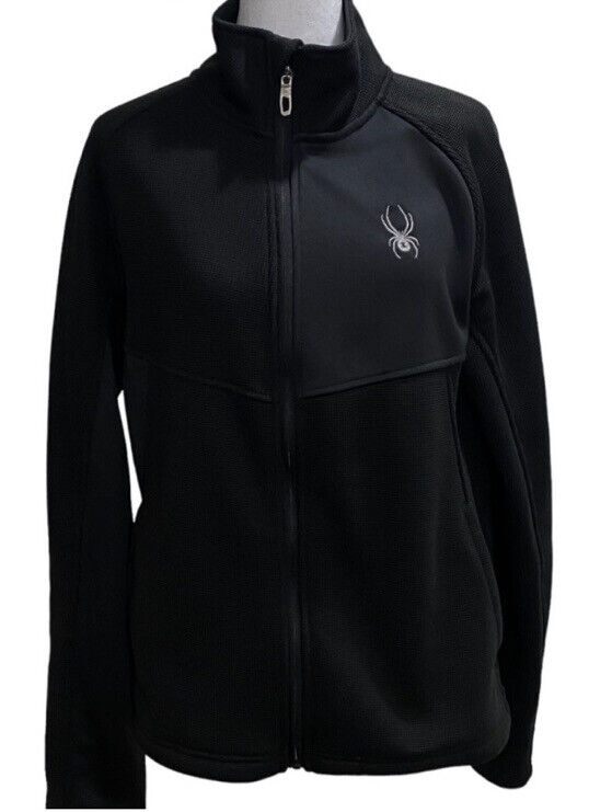 Spyder Men's Full Zip Jacket Warm Black Size Small style Spyder Men's Full Zip Jacket Warm Black Size Small style