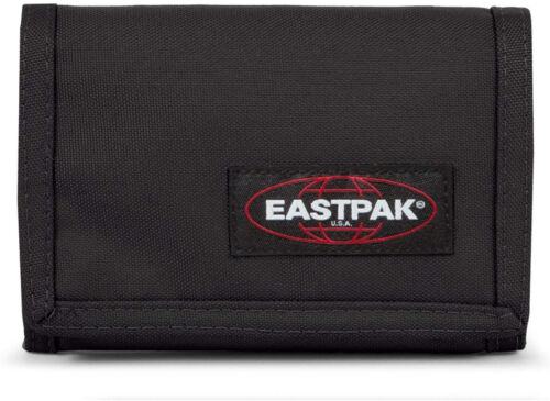 Eastpak Crew Geldbörse 13 cm Reißverschluss Klettverschluss Schule Nylon Schwarz - Bild 1 von 3