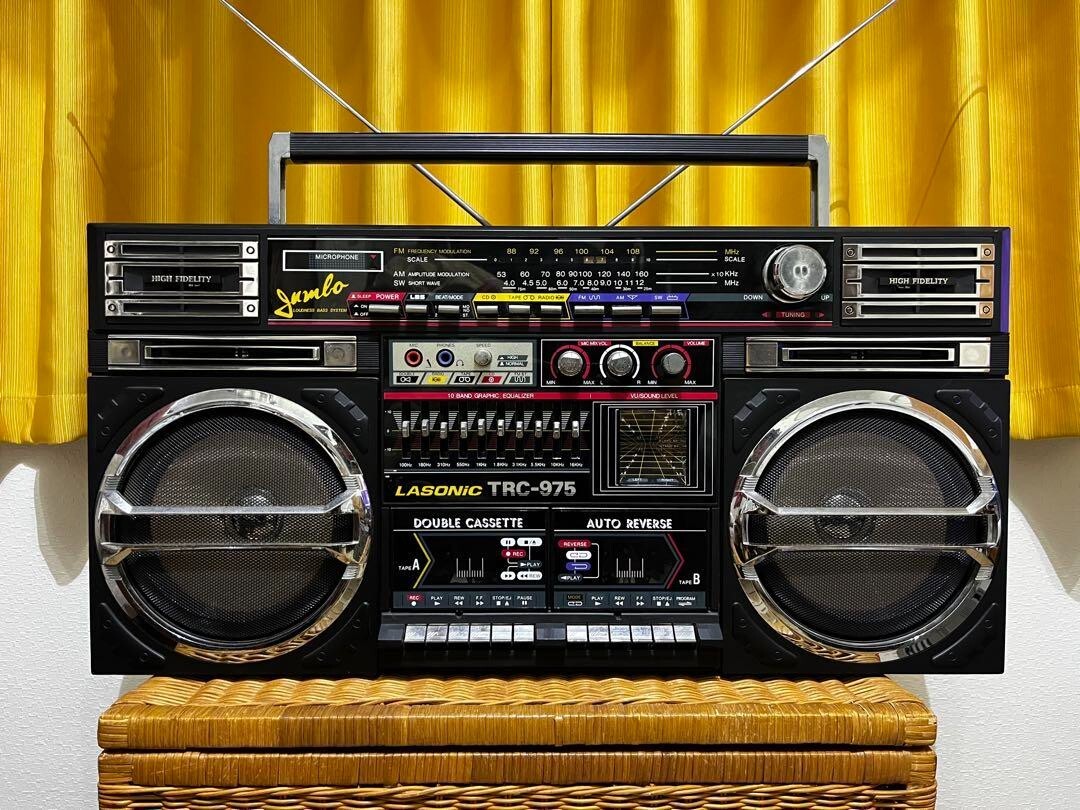 ラソニック　TRC-975 ダブルカセットラジカセ Lasonic TRC-975 Radio Boombox - Black for sale online | eBay