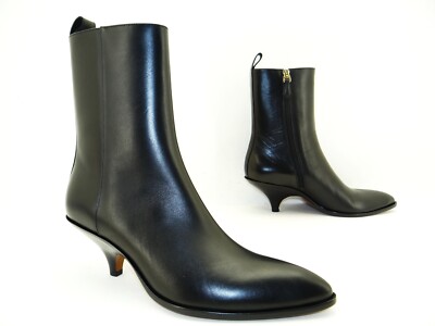 Bally High Heel Stiefeletten Stiefel Ankle Boots Damen Schuhe Leder Gr39 Schwarz