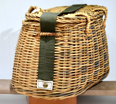 Jardinière ancienne en fer forgé avec panier en osier | Décoration intérieure et accessoires