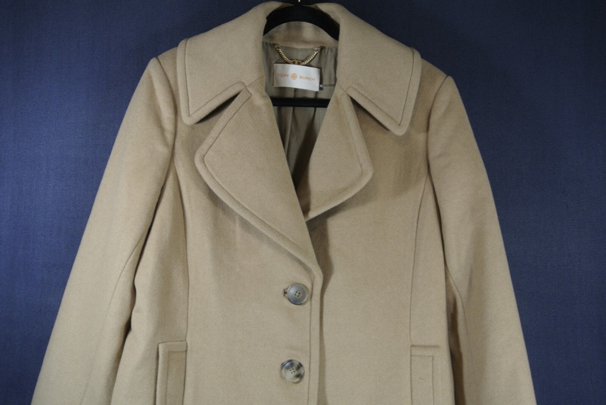 NEW Tory Burch Wool Cashmere Coat in Camel Size 14 #C3051 | eBay
