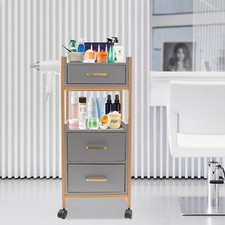Salon Cart Barber Trolley Cabinet Salon Storage Trolley Barber Shop Tool Cart